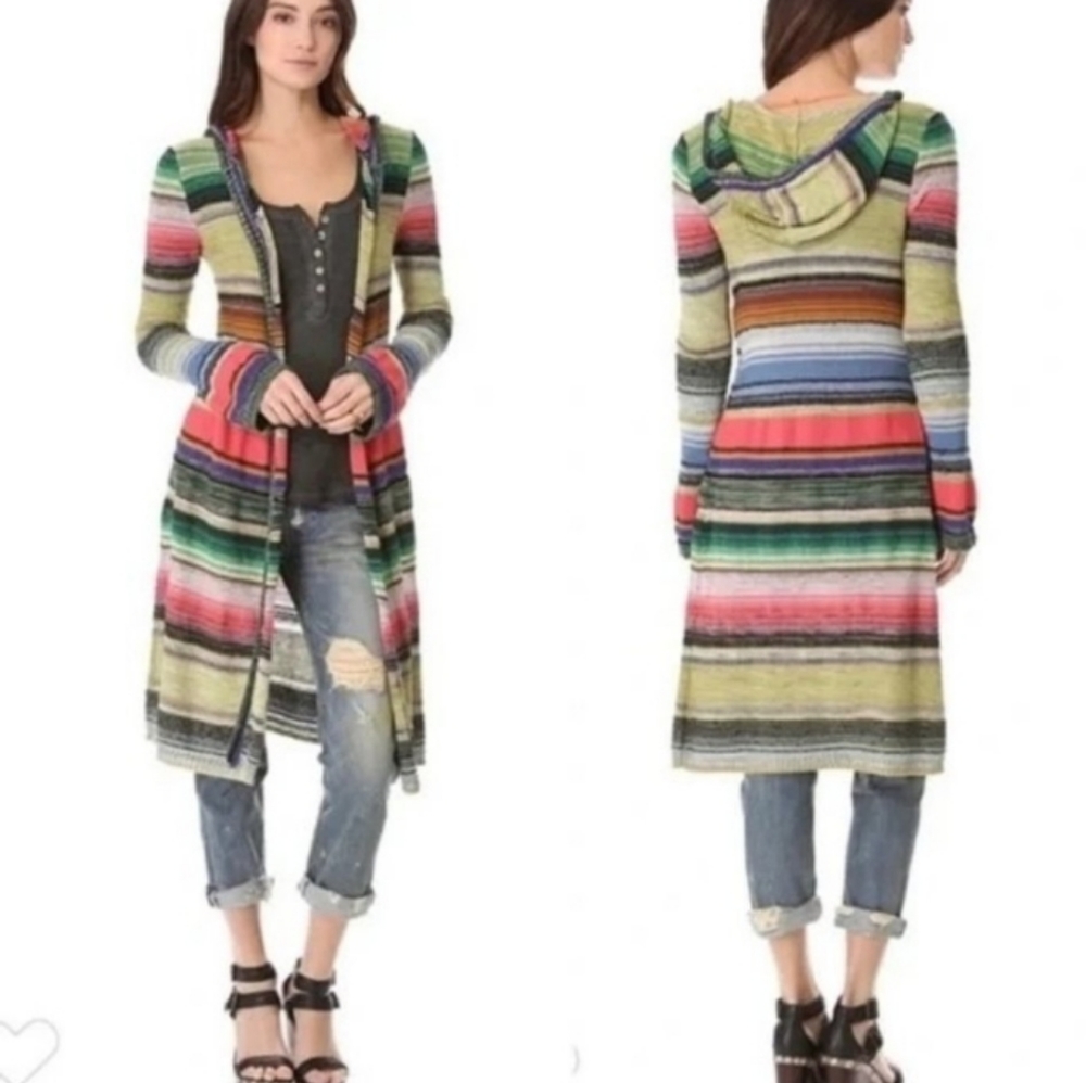Free People Cardigan Multicolor Sweater Large
